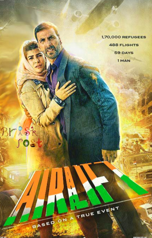Based on true events, `Airlift` recounts the heroic evacuation of Indians stranded in Kuwait during the Gulf War.
